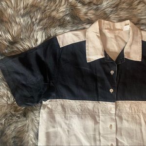 Vintage Peter Martin boho linen elephant shirt top